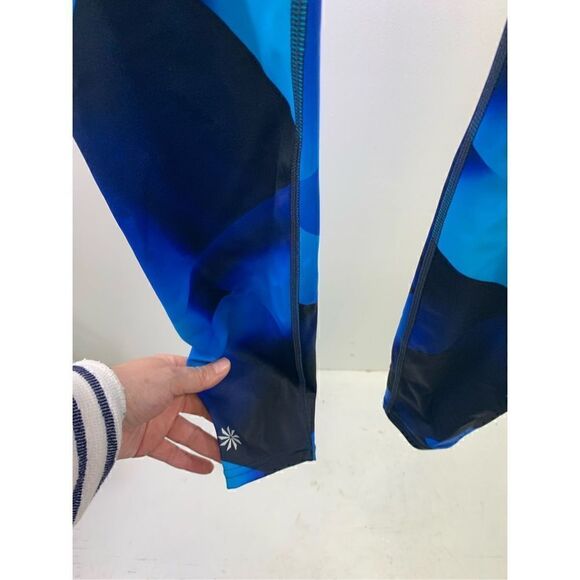 Athleta Geometric Blue Leggings Size S - Picture 5 of 12